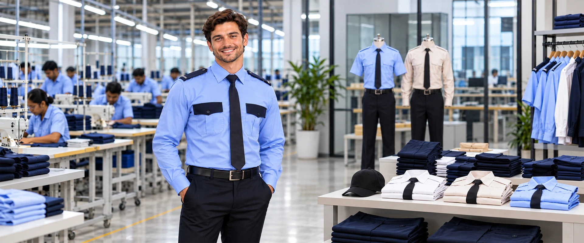 Security uniform collection banner