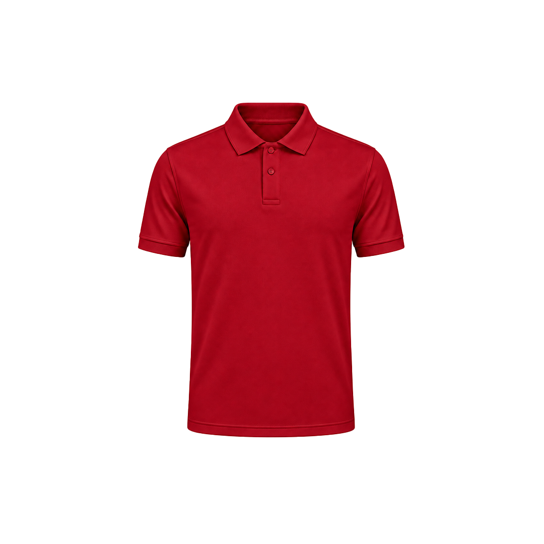 Maroon Honeycomb Polo Cotton