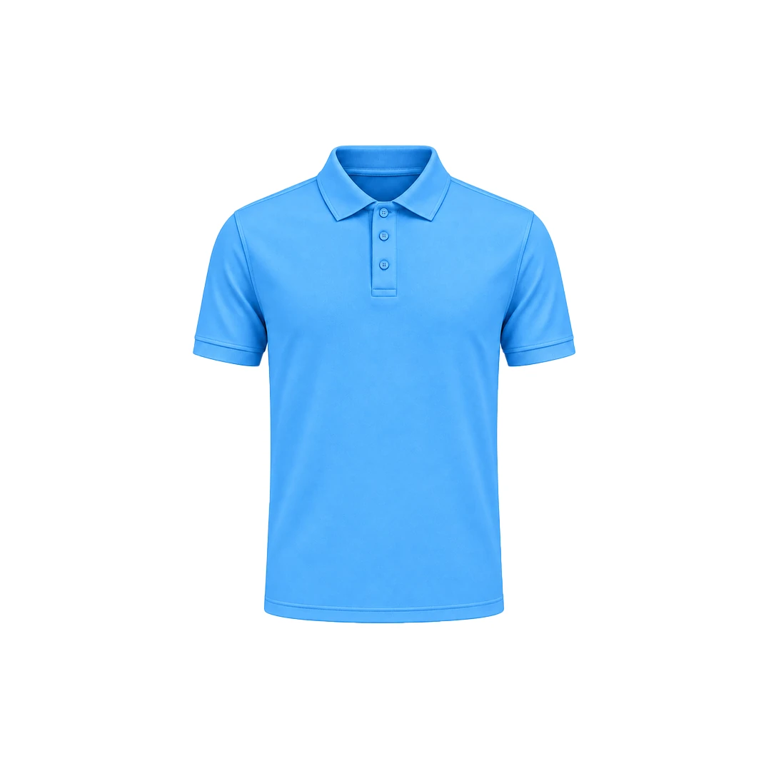 Sky Blue Dryfit Polo Polycotton