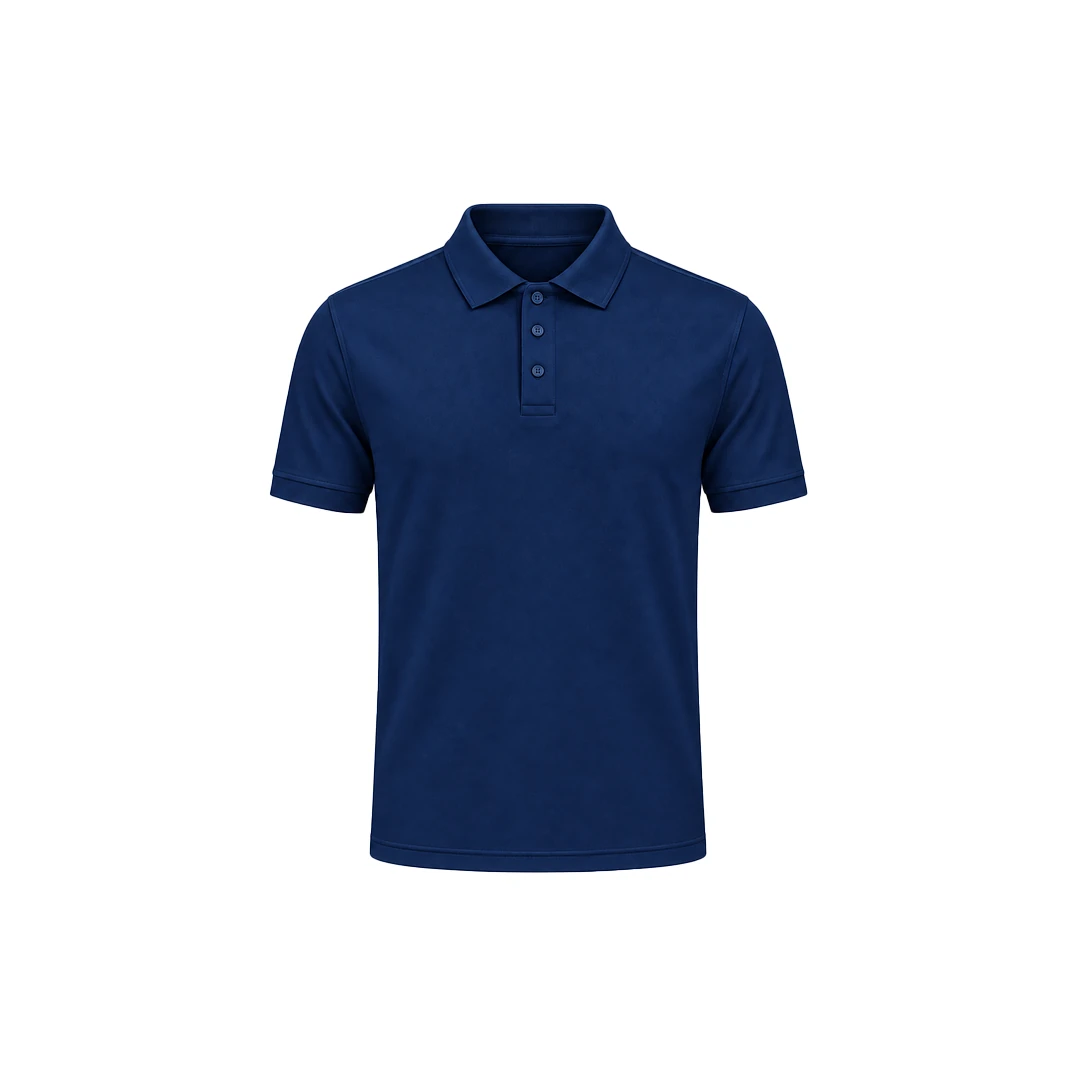 Navy Blue Dryfit Polo Polycotton