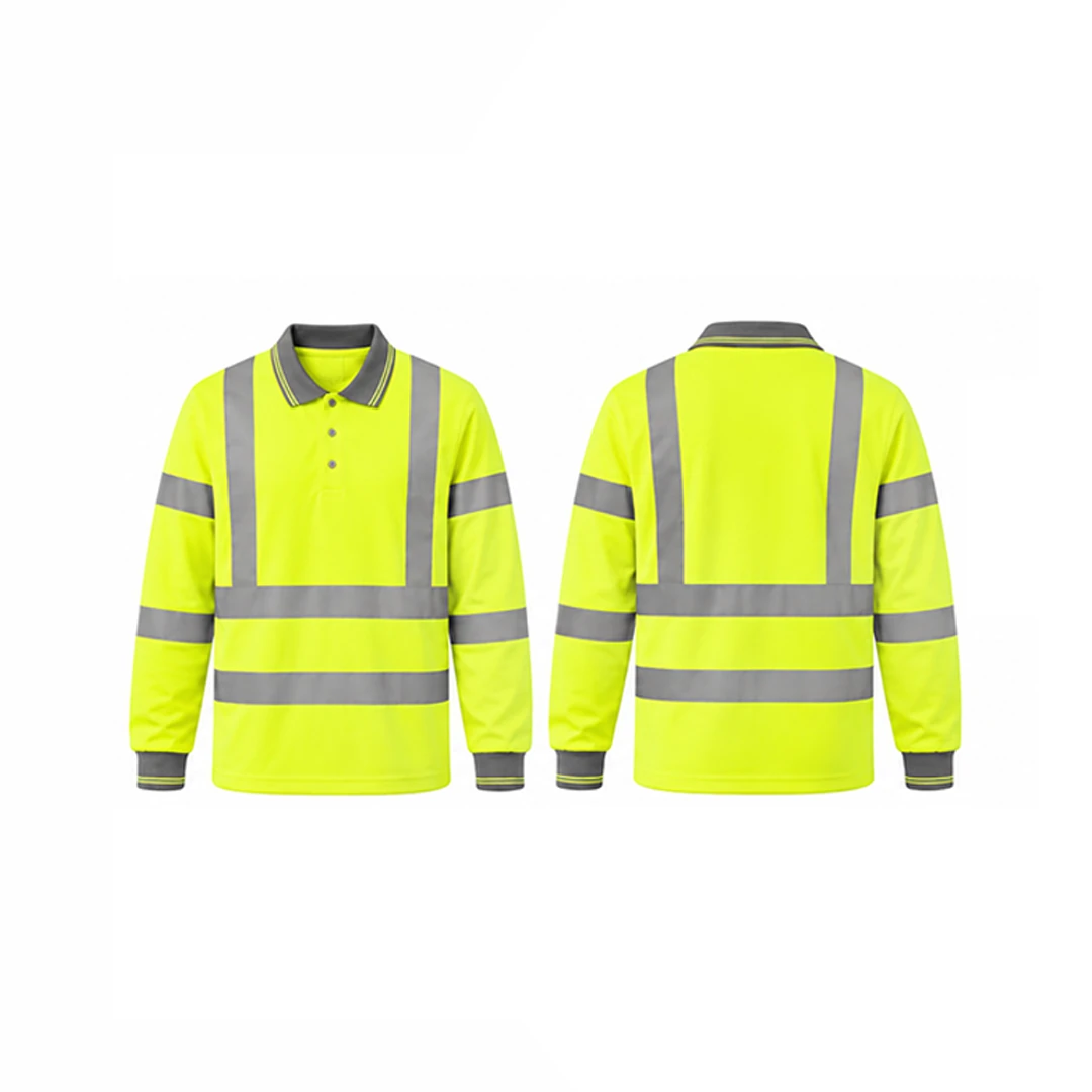 Full Sleeve Polo T-Shirt With Reflective